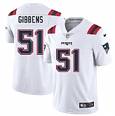 Men & Women & Youth New England Patriots #51 Jack Gibbens White 2025 Vapor Limited Stitched Jersey,baseball caps,new era cap wholesale,wholesale hats